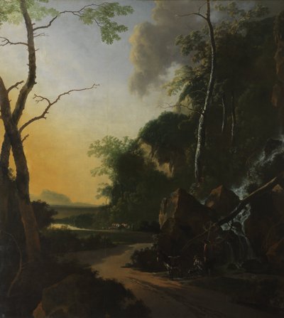 Italianate Landscape with Crab Fishers by Adam Pijnacker